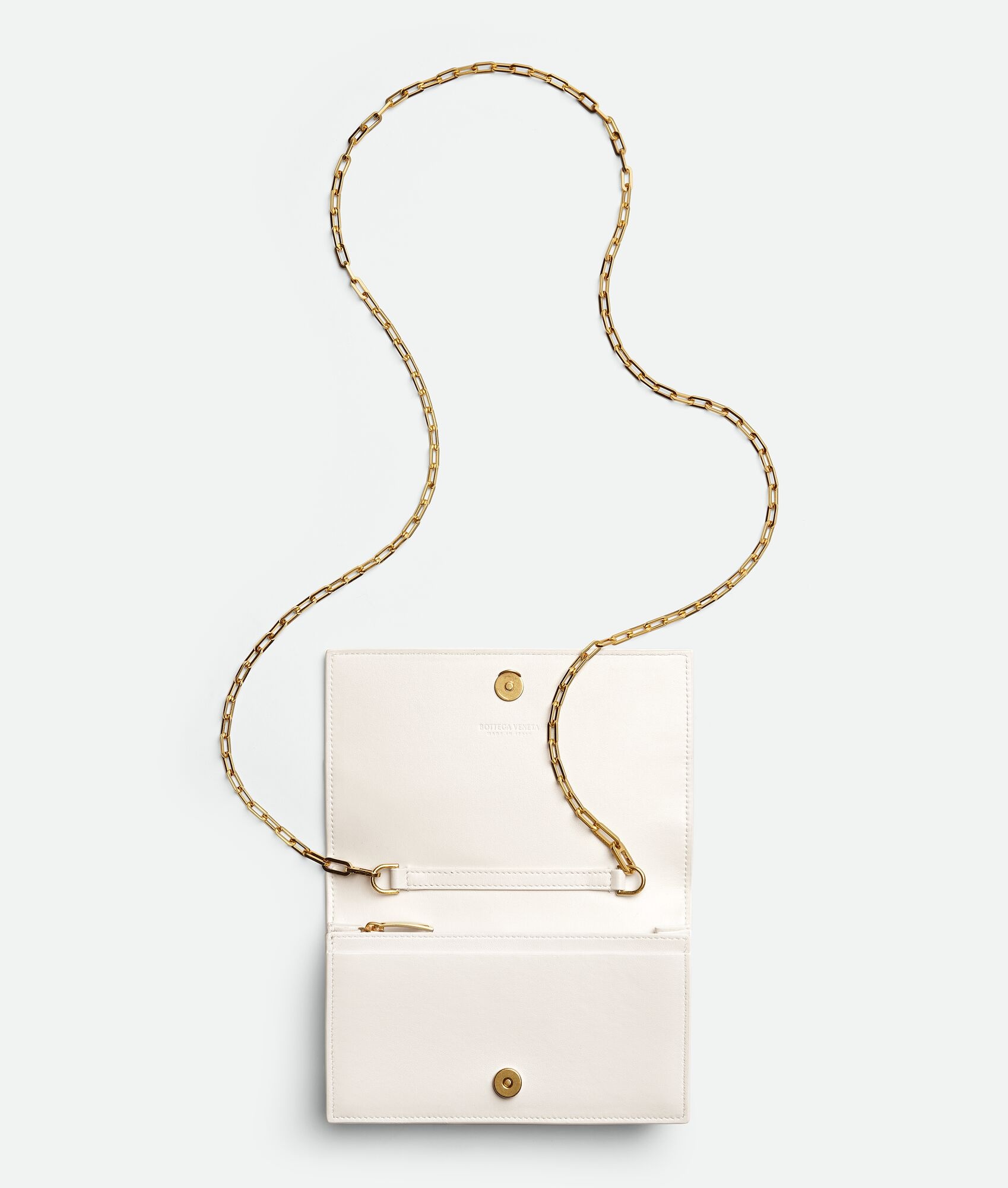 intrecciato mini bag on chain - 3