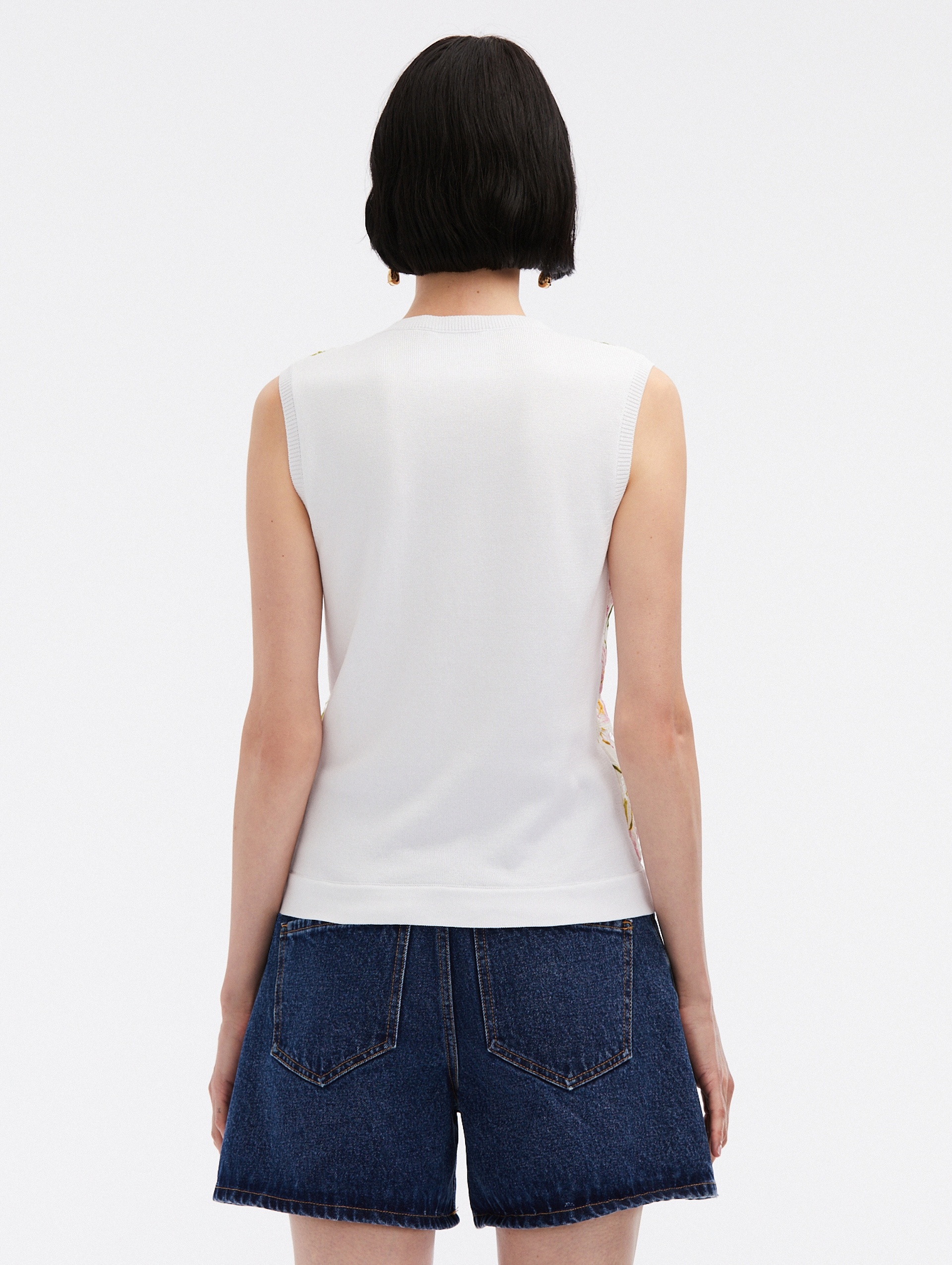 MIXED BOTANICAL PRINTED INSET TANK - 3
