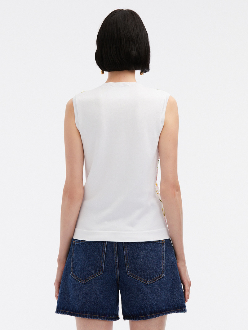 MIXED BOTANICAL PRINTED INSET TANK 3