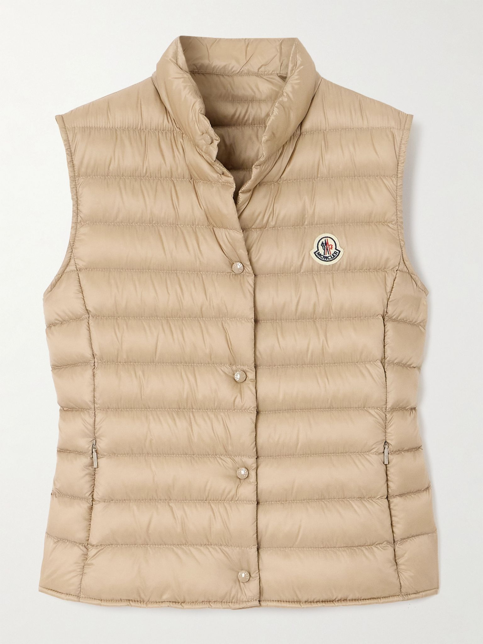 Liane quilted appliquéd shell down vest Beige - 1