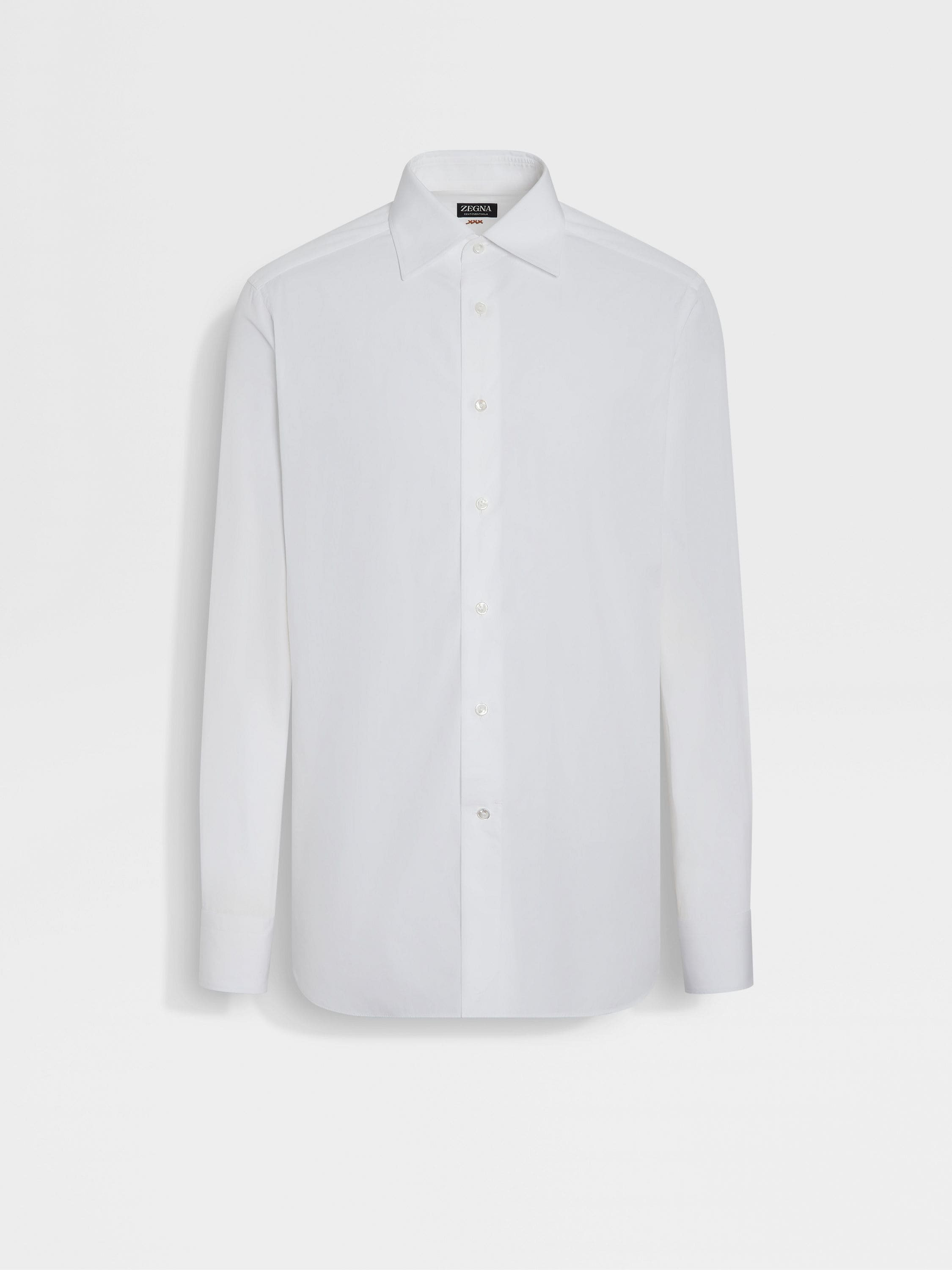 OPTICAL WHITE CENTOVENTIMILA COTTON SHIRT - 2