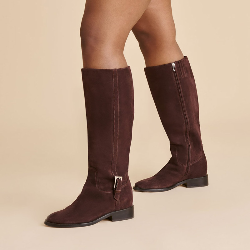 KILIAN H2O WIDE CALF BOOTS MAHOGANY SUEDE 5