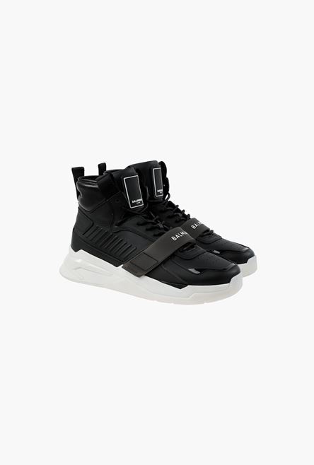 Black leather B-Ball sneakers - 2