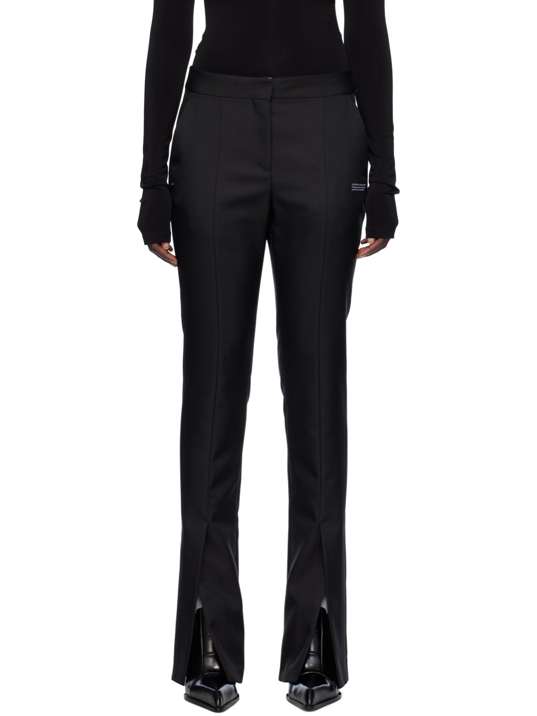 Black Corporate Tech Trousers - 1