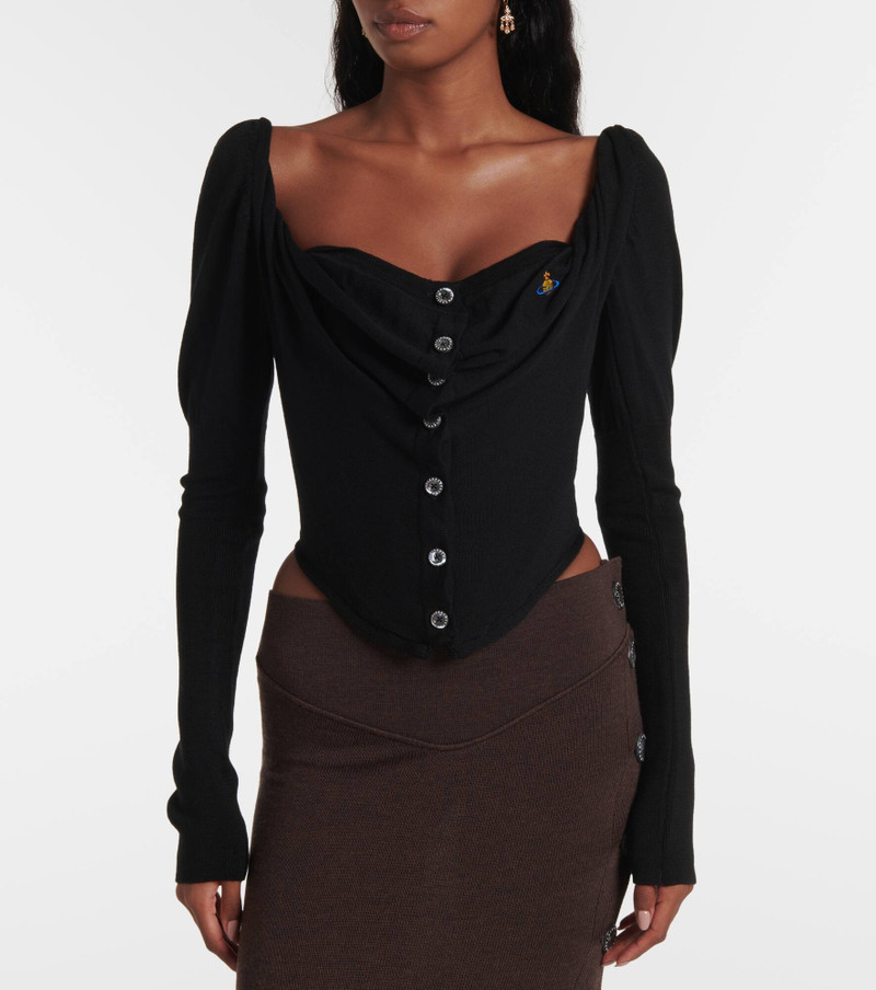 Bea draped bustier top 5