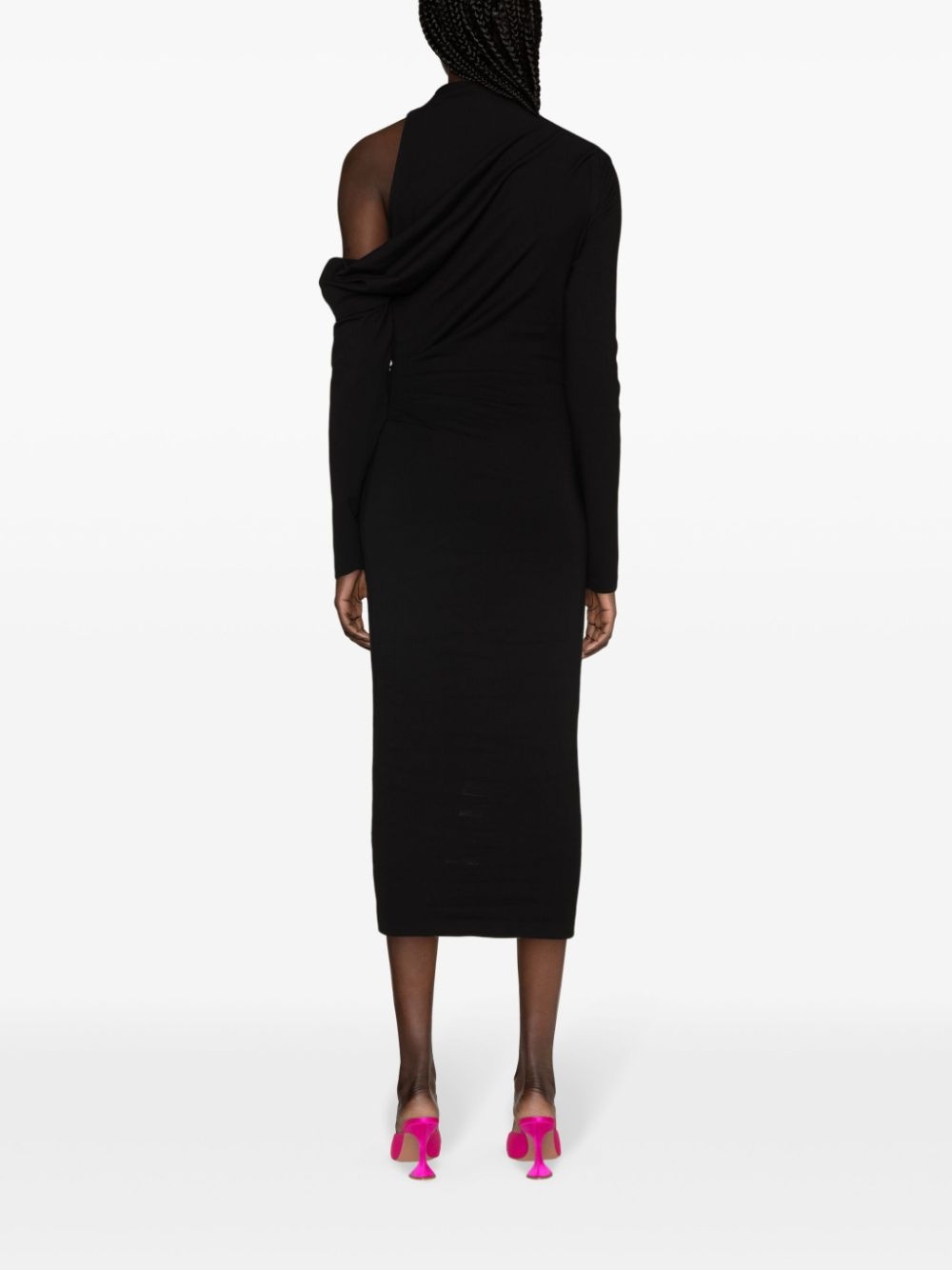 Teresa asymmetric midi dress - 4