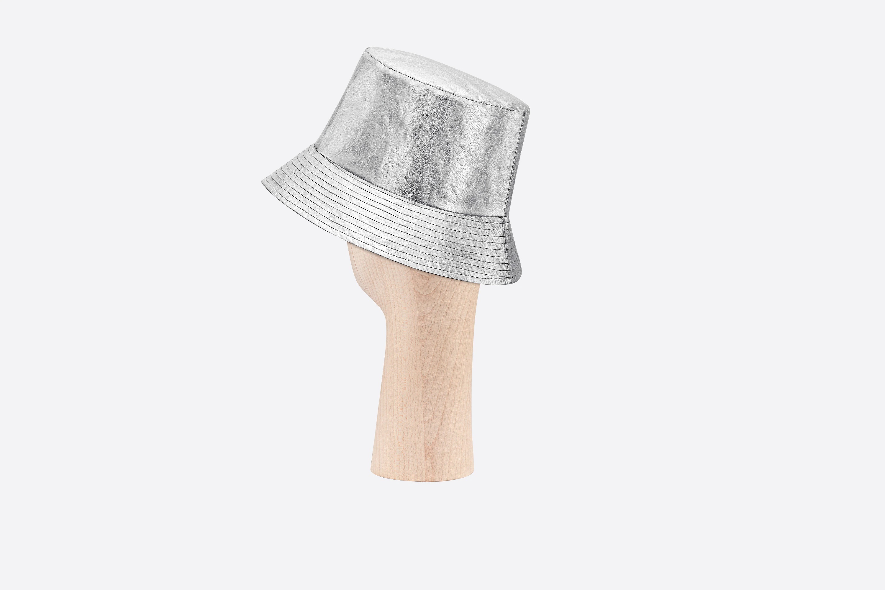 Reversible D-Metallic Small Brim Bucket Hat - 2