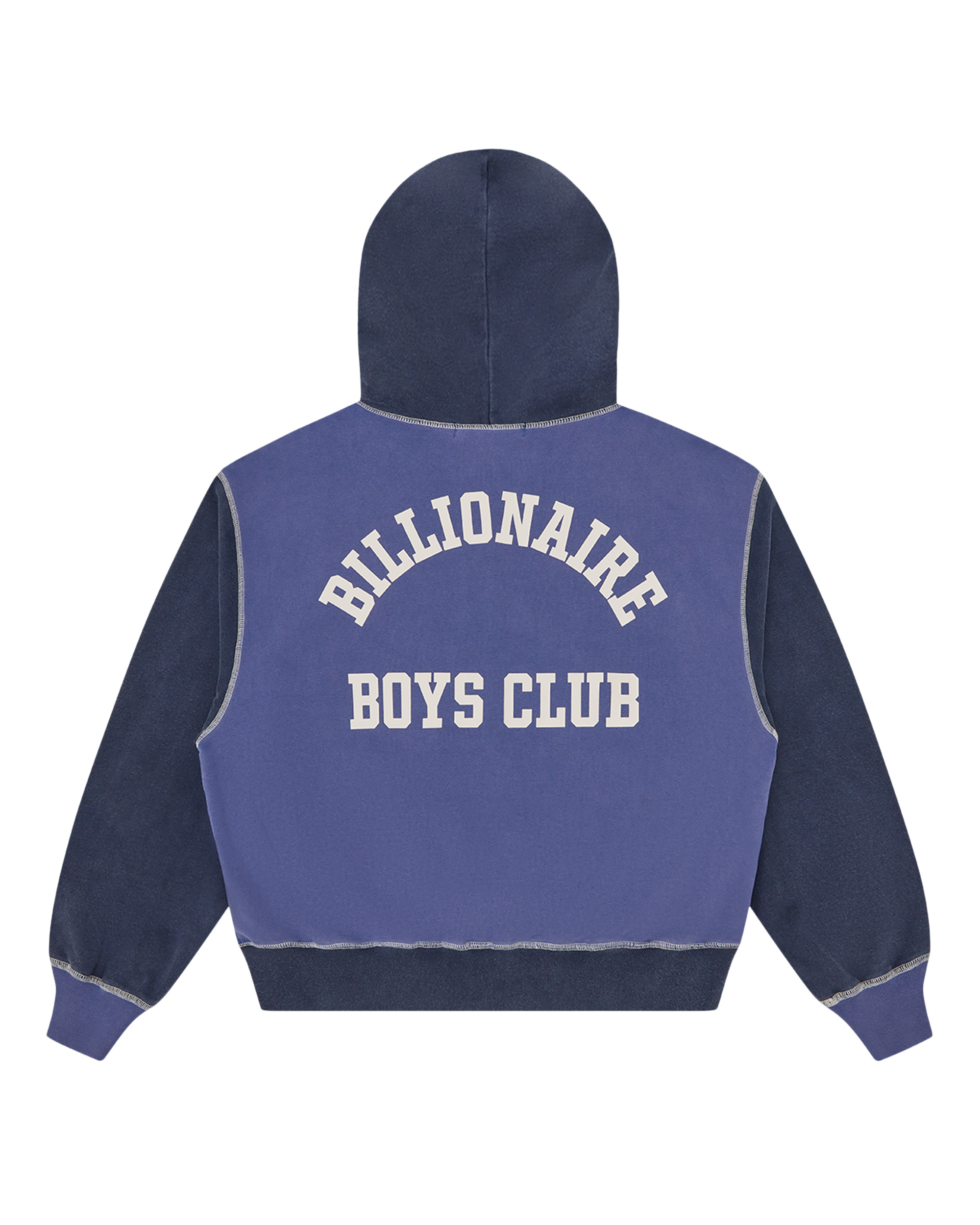INDIGO OVERSIZED COLLEGE ZIP THROUGH - 4