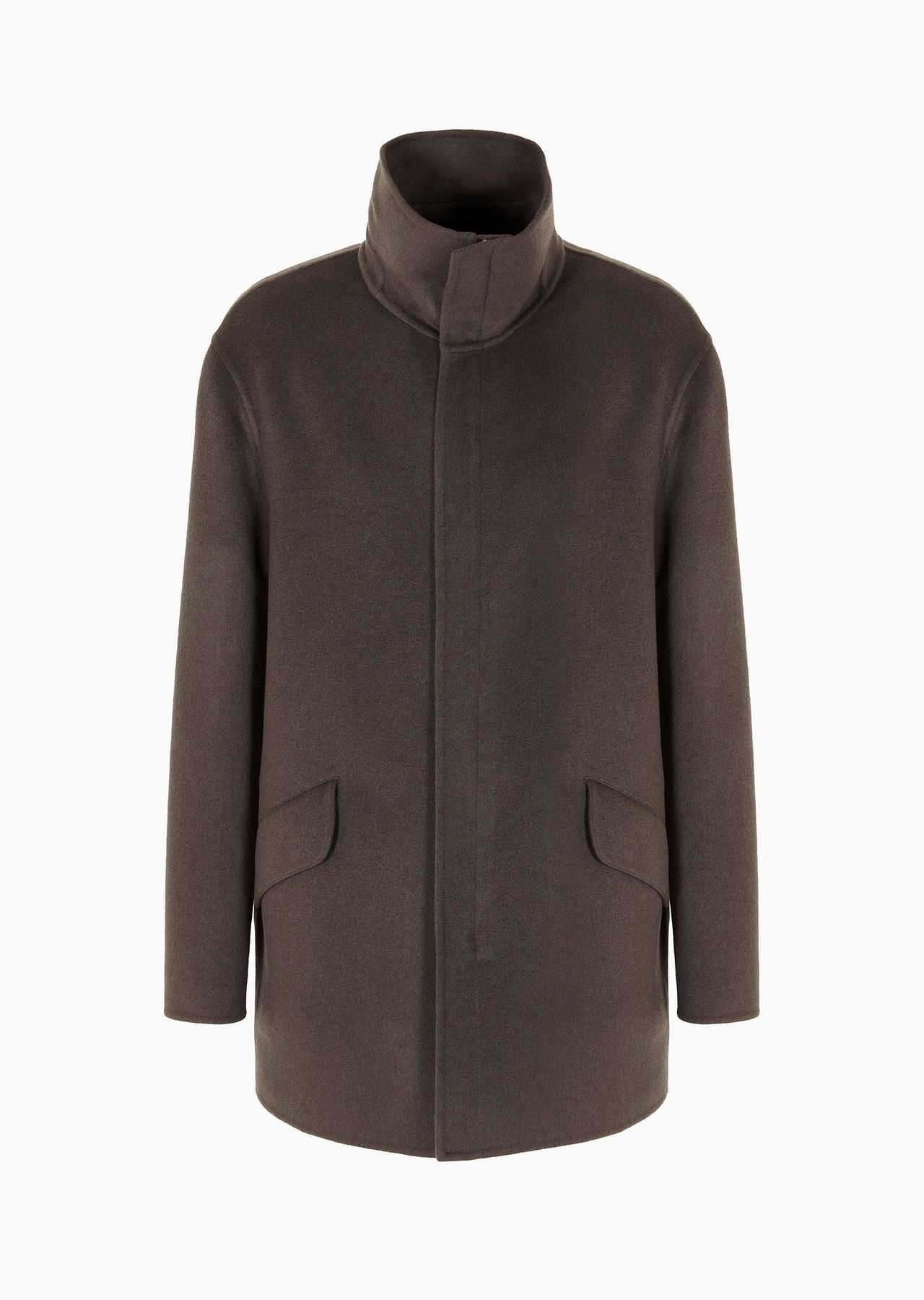 Pea coat in double cashmere cloth - 1