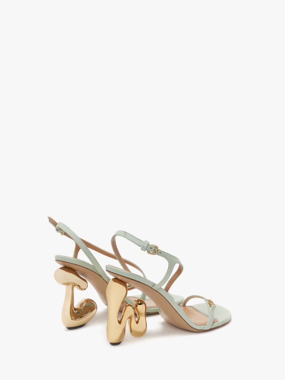 JW BUBBLE HEEL LEATHER SANDALS - 3