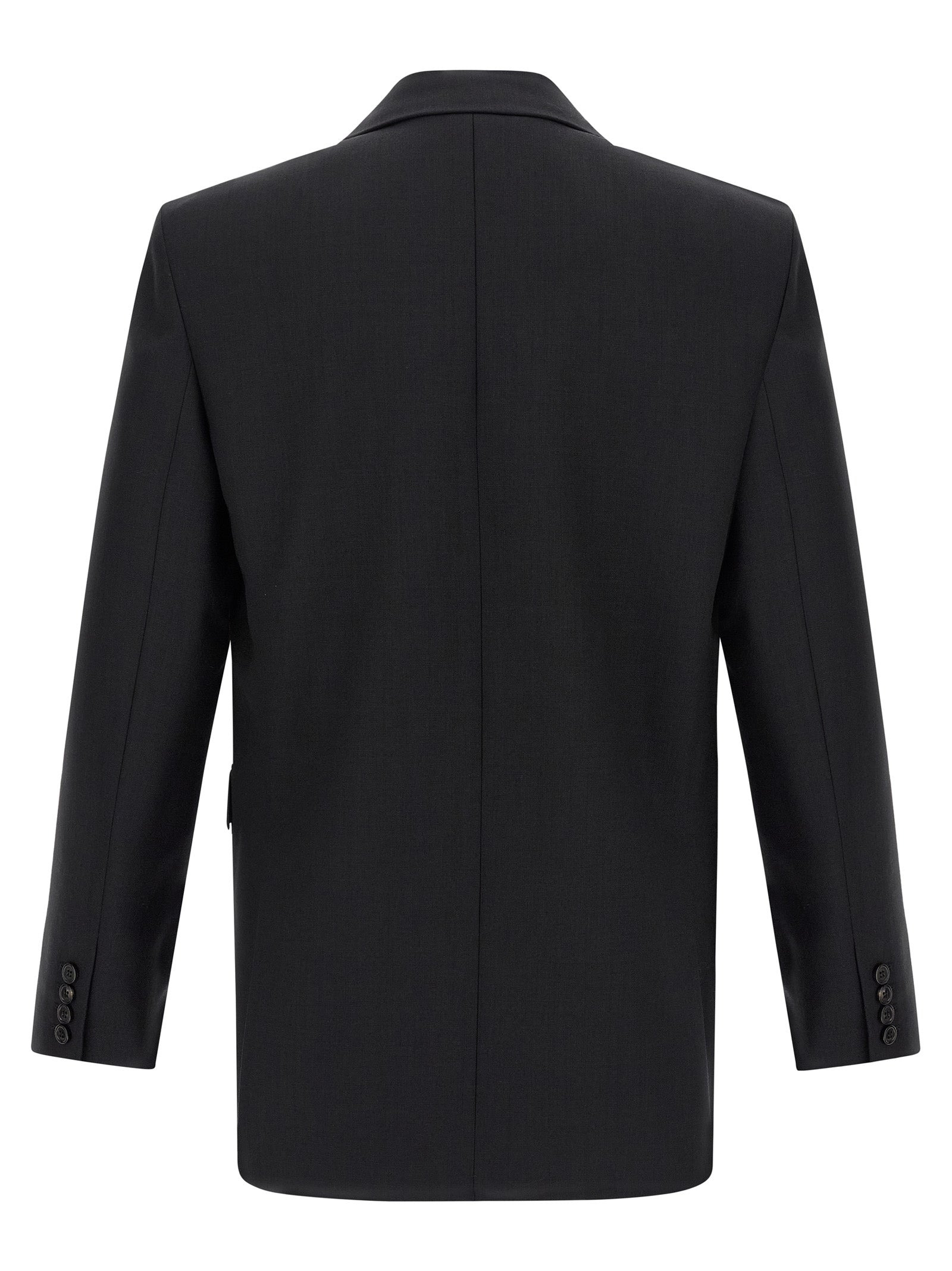 Double-Breasted Blazer Black - 2