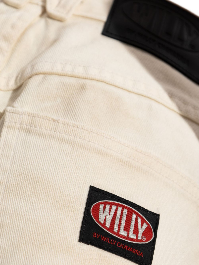 logo patch denim trousers 5