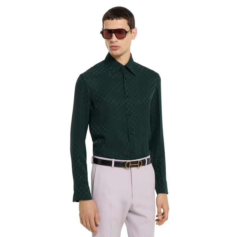 GG silk jacquard shirt 3