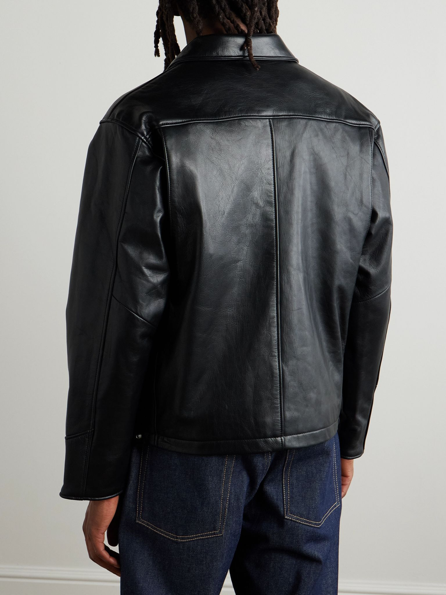 PM Leather Jacket Black - 3