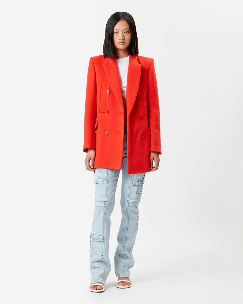 Isabel Marant LILEYA DOUBLE BREASTED VIRGIN WOOL COAT outlook
