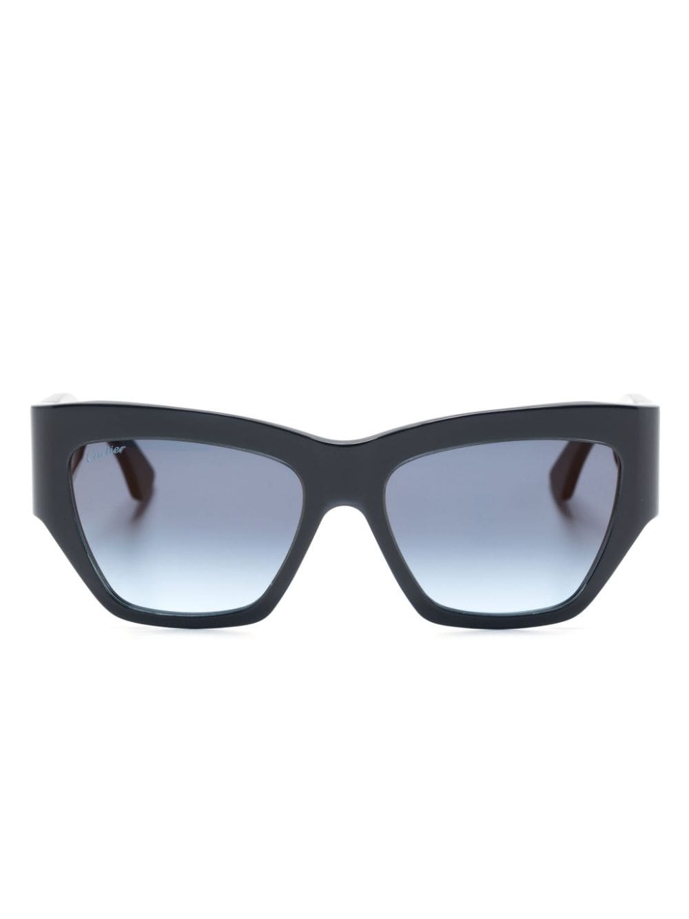 logo-embossed cat-eye suglasses - 1