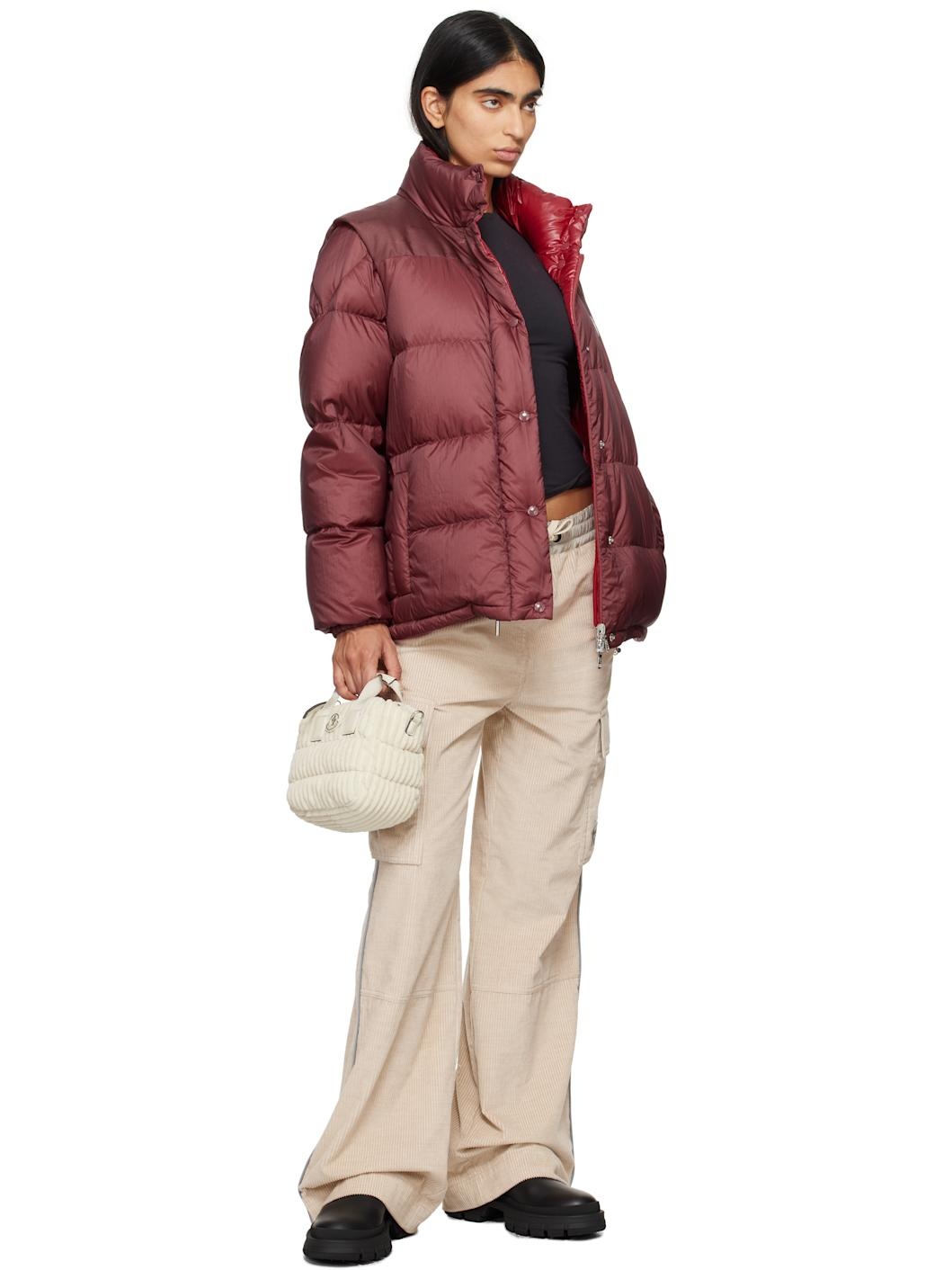 Burgundy Verone Short Reversible Down Jacket - 6