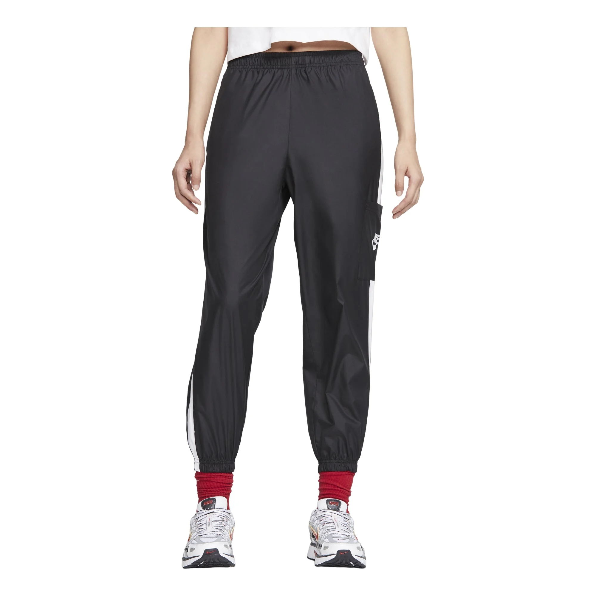 (WMNS) Nike AS W Nike Sportswear Pant WVN Black CJ7347-010 - 1