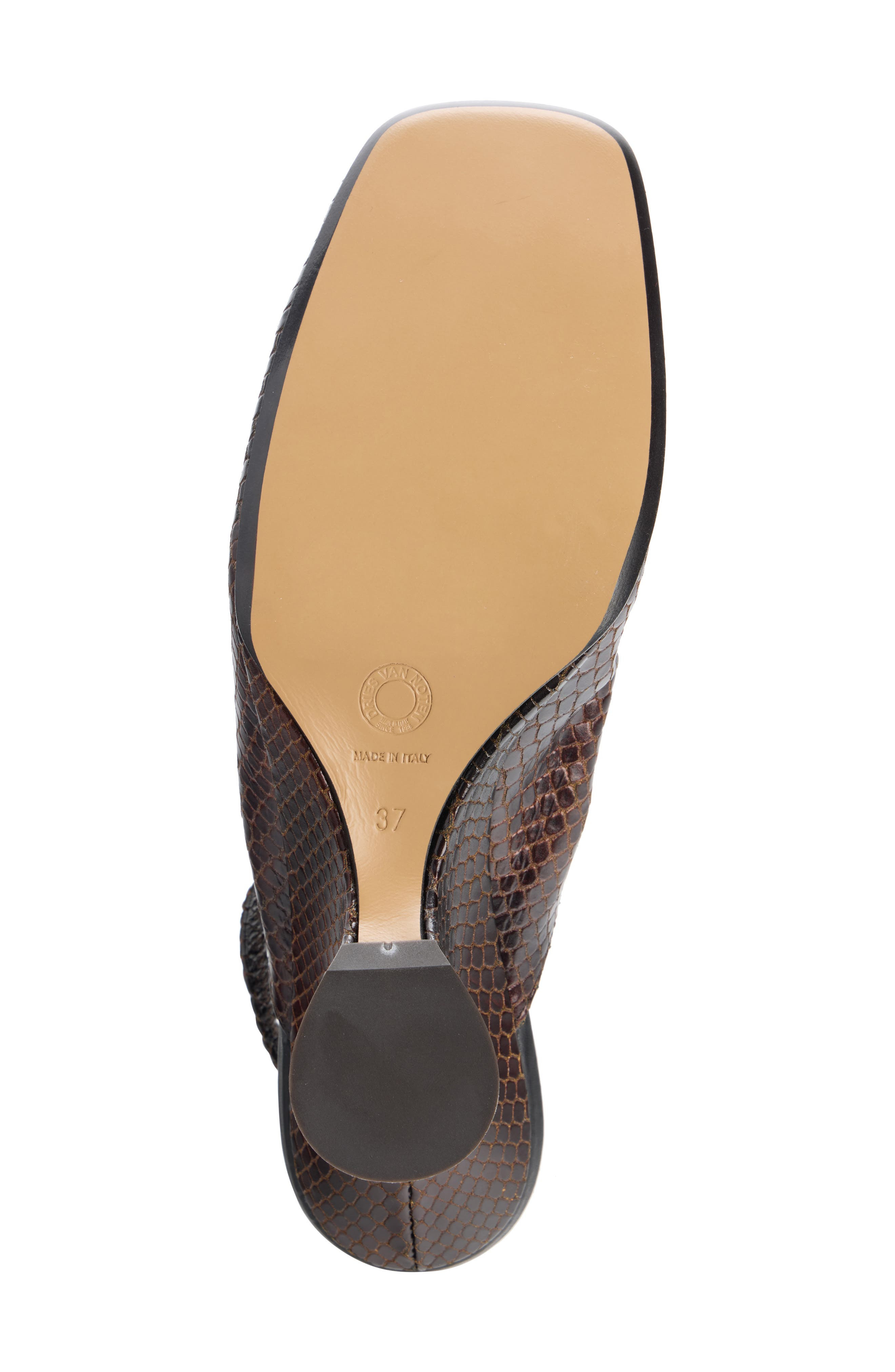 Dries Van Noten Dented Wedge Slingback Pump in Dark Brown 704 at Nordstrom - 5