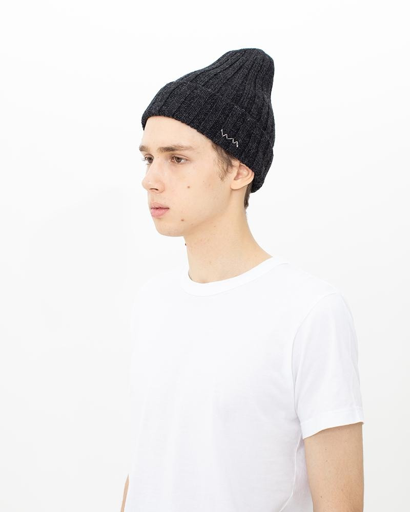 visvim KNIT CAP (WOOL) BLACK outlook
