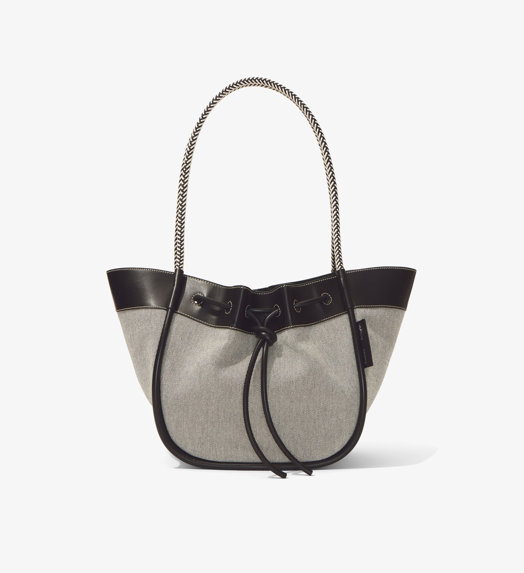 Canvas Ruched Tote - 1