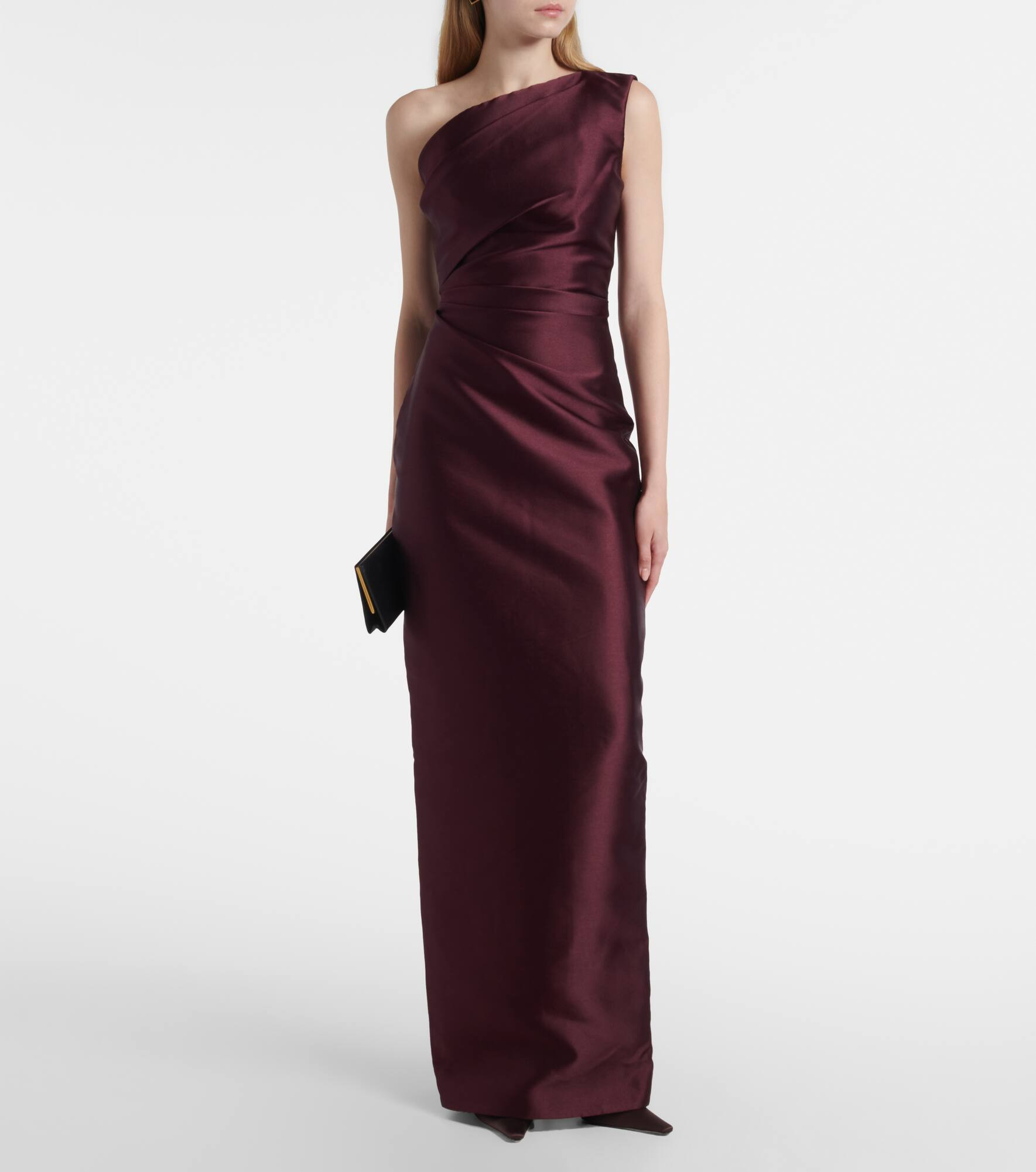 Kira gathered twill gown - 2