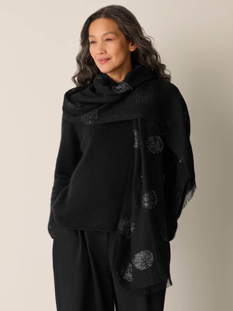 Linen Filcoupe Shimmer Scarf 3