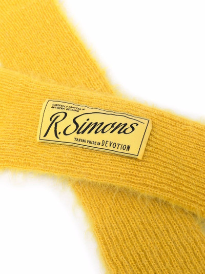 Raf Simons knitted elbow-length gloves outlook