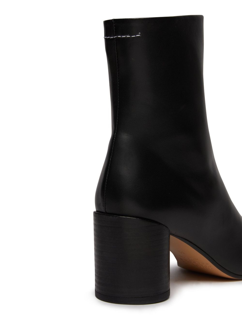70mm leather ankle boots - 6