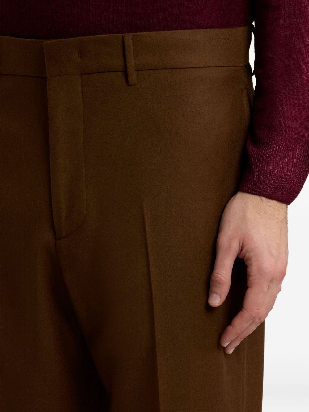 welt-pockets tailored trousers - 5