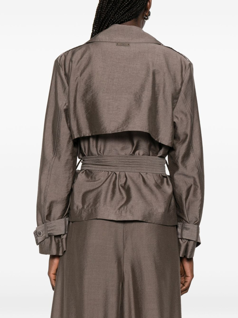 belted double-breasted jacket 4