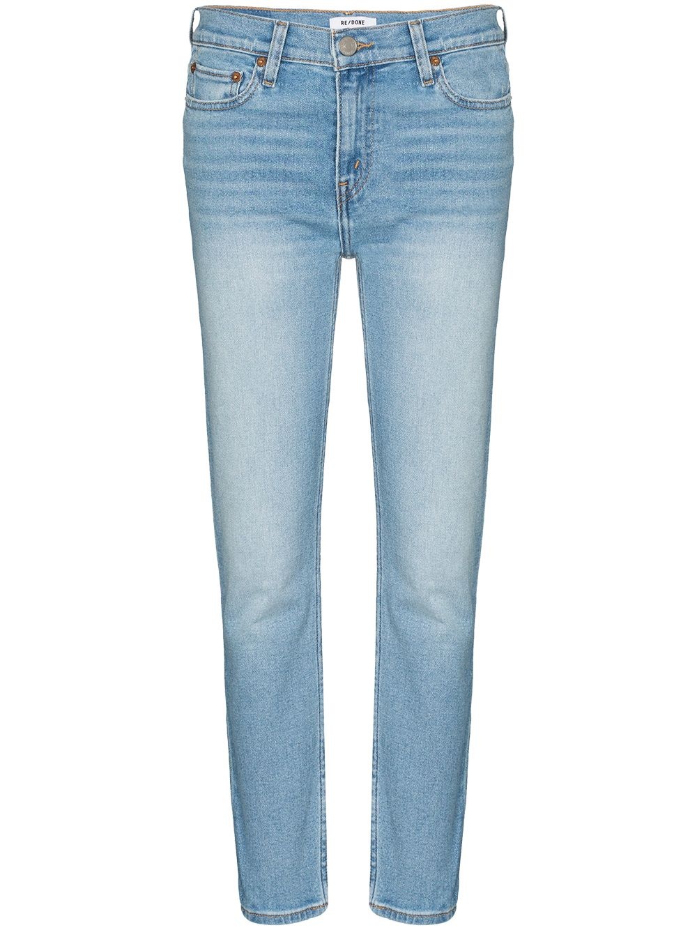 cropped-leg skinny jeans - 1