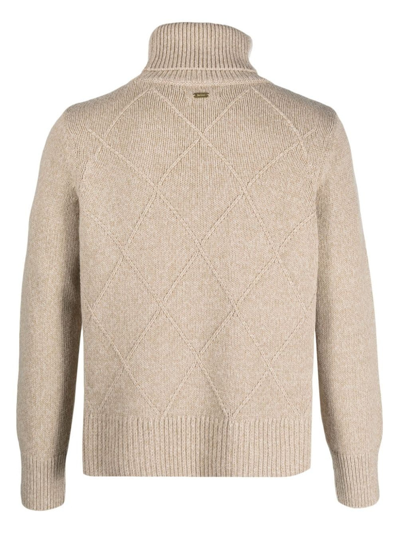 Barbour roll-neck knitted jumper outlook