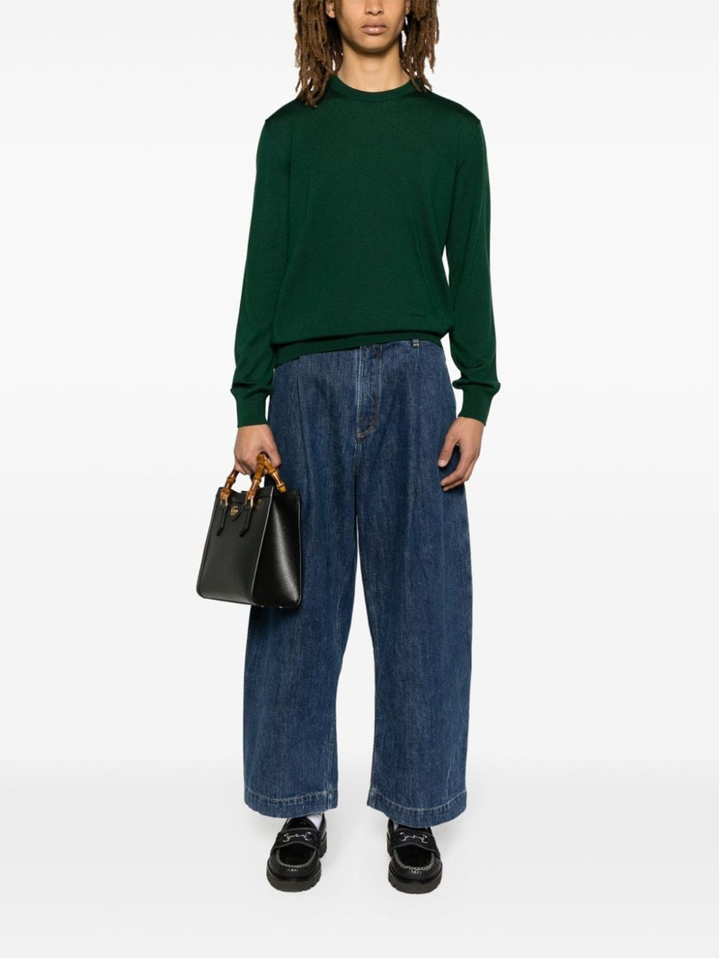 GUCCI embroidered-logo wool jumper outlook