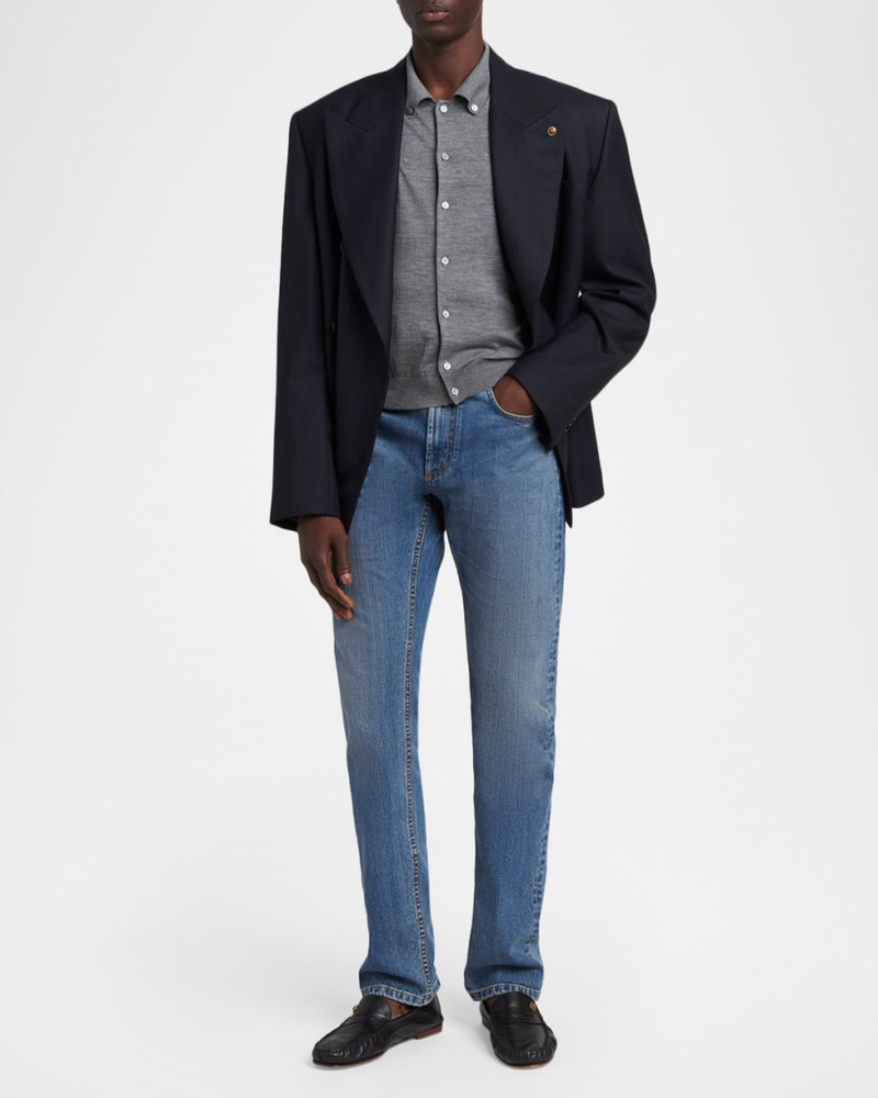 VERSACE JEANS COUTURE Men & apos;s Virgin Wool Button-Front Knit Sweater outlook