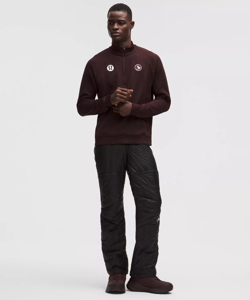 lululemon Team Canada Men's Engineered Warmth Half Zip *CPC Logo outlook