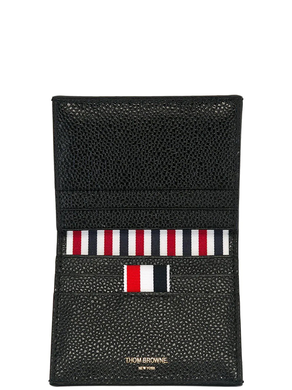 Double Card Holder In Pebble - 2
