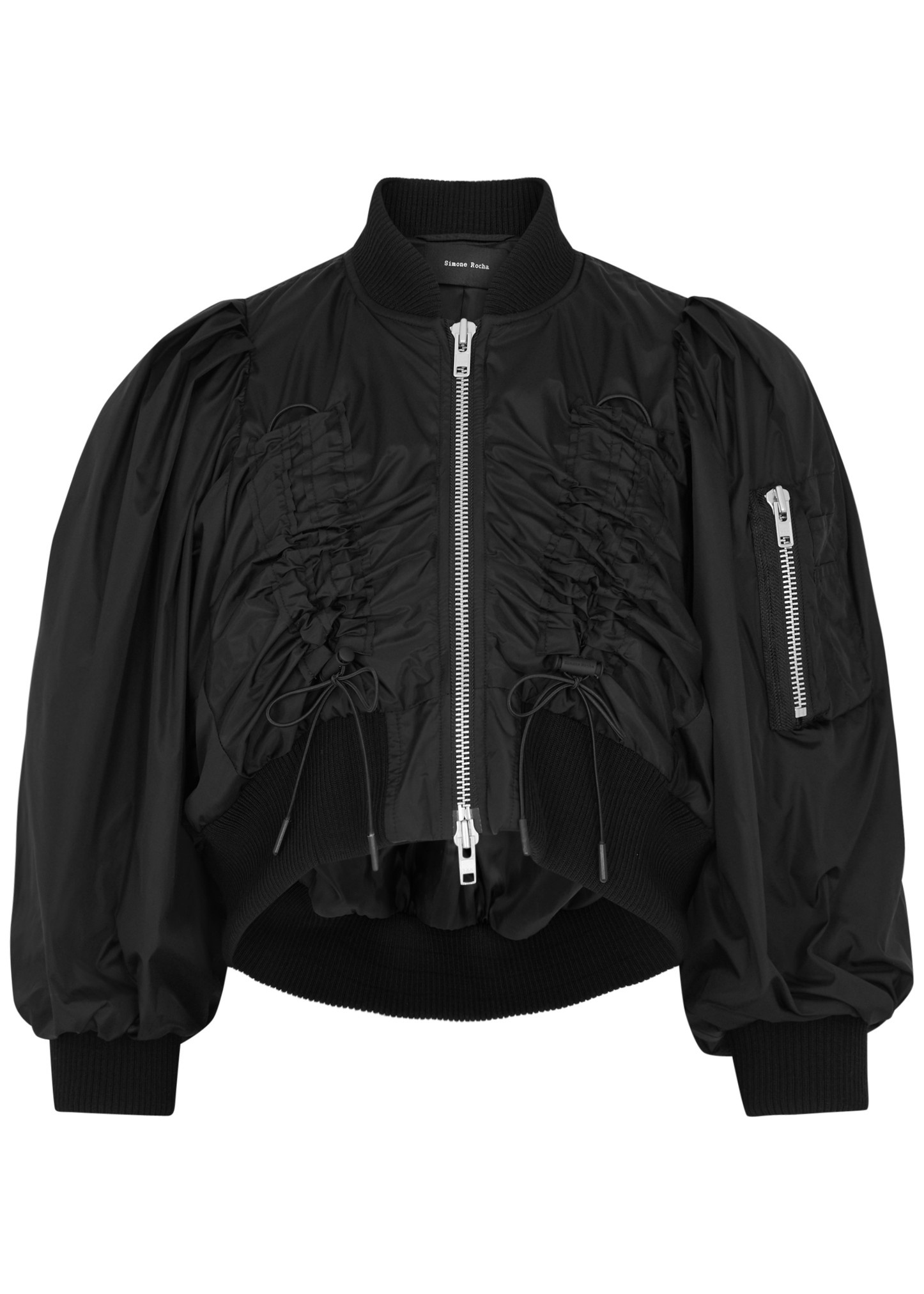 ダウンジャケット・コート Ruched Printed Shell Bomber Jacket Simone Rocha Ruched shell bomber jacket | harveynichols