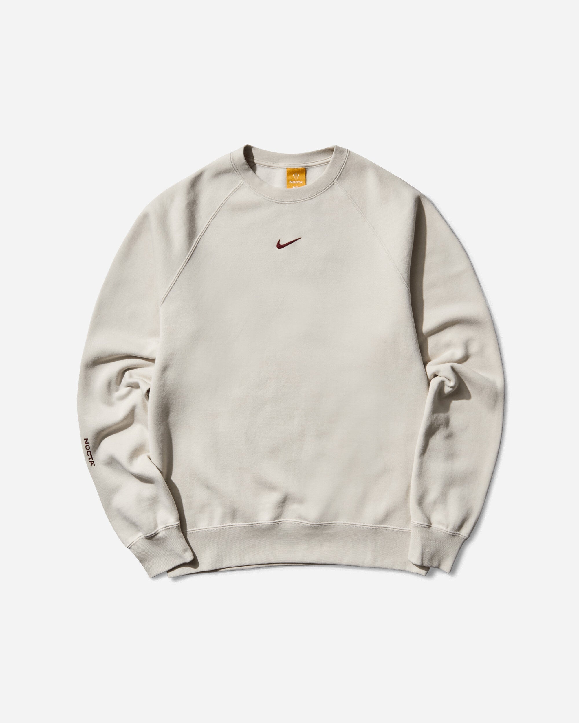 Men's NOCTA Fleece Crewneck Sweatshirt Light Orewood Brown - 1