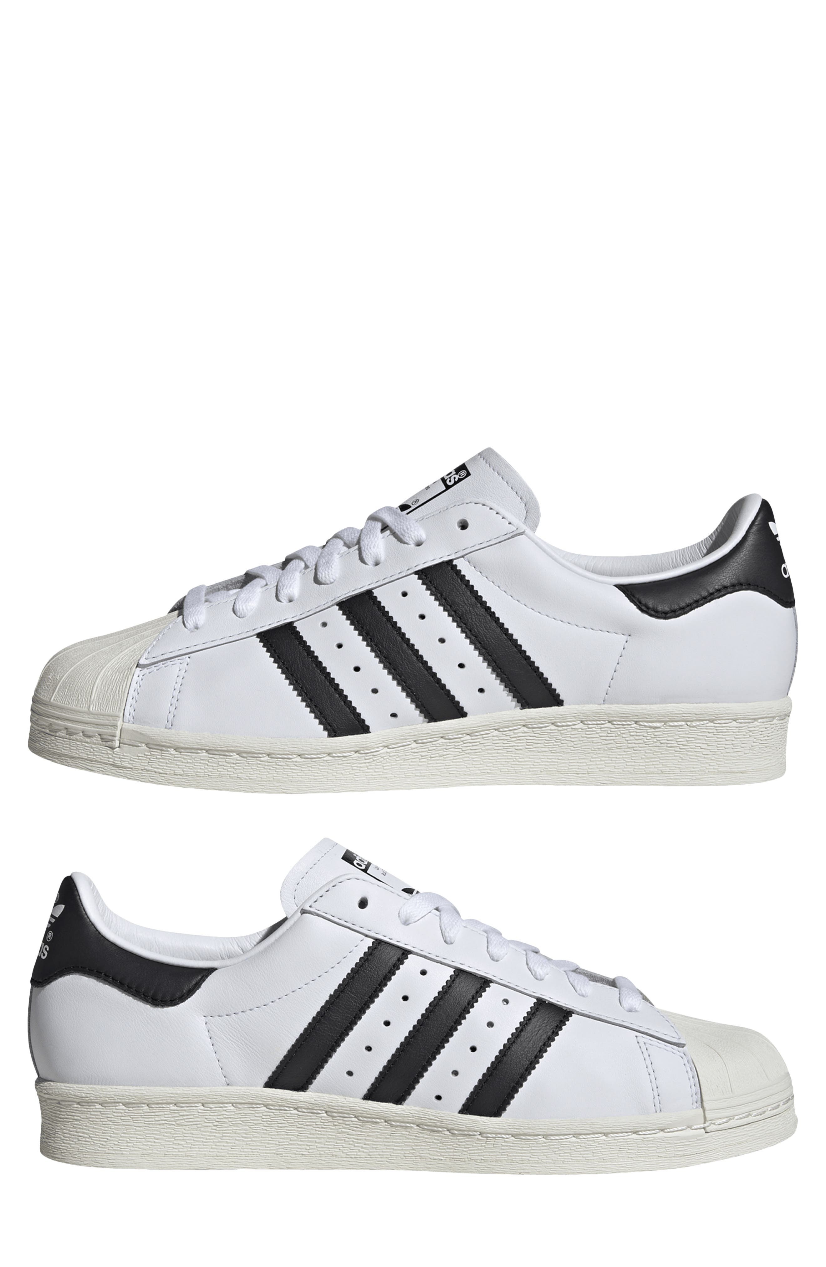 adidas Superstar '82 Low Top Sneaker in Ftwwht/cbl at Nordstrom - 8