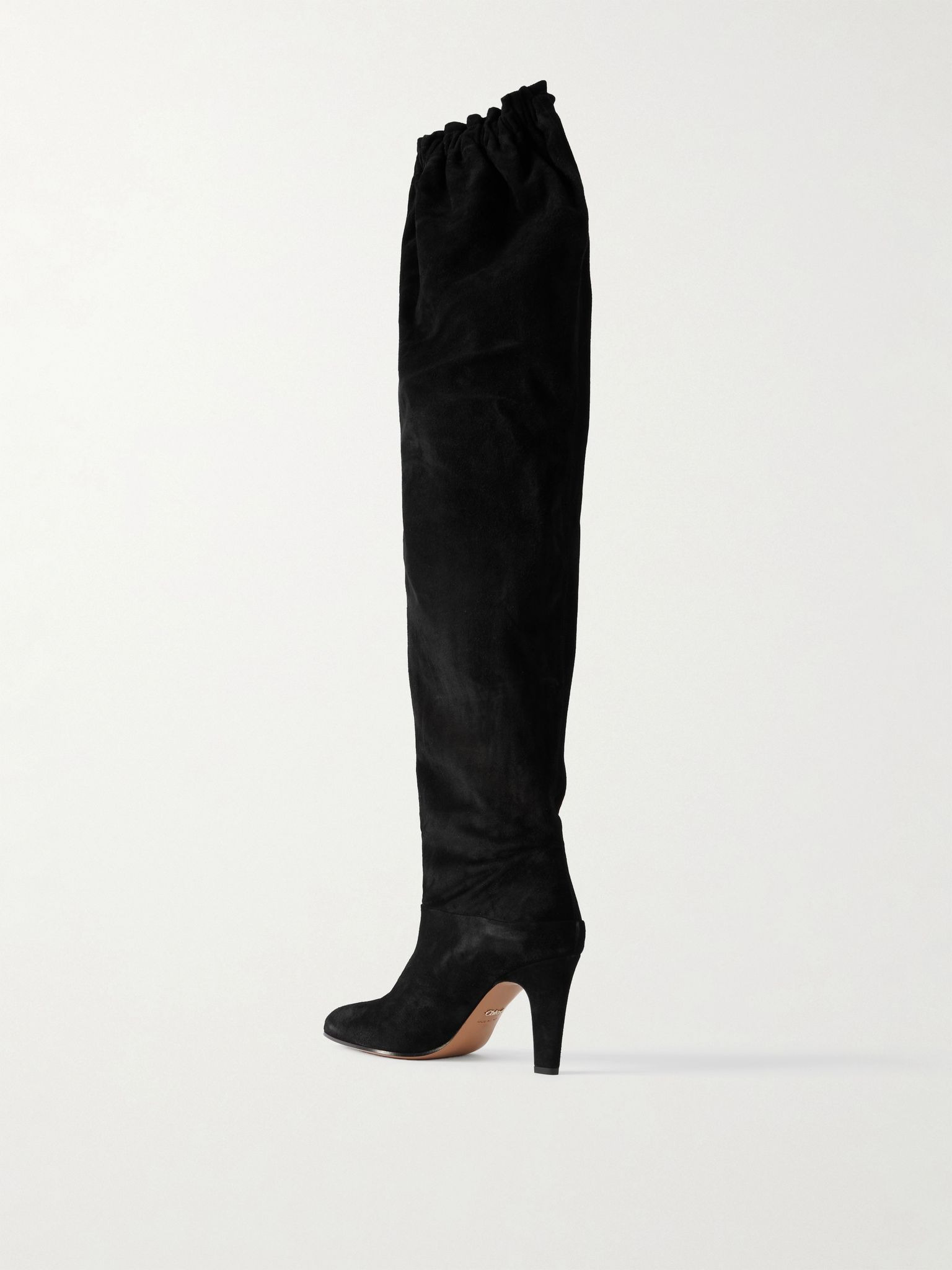 Eve suede over-the-knee boots Black - 3