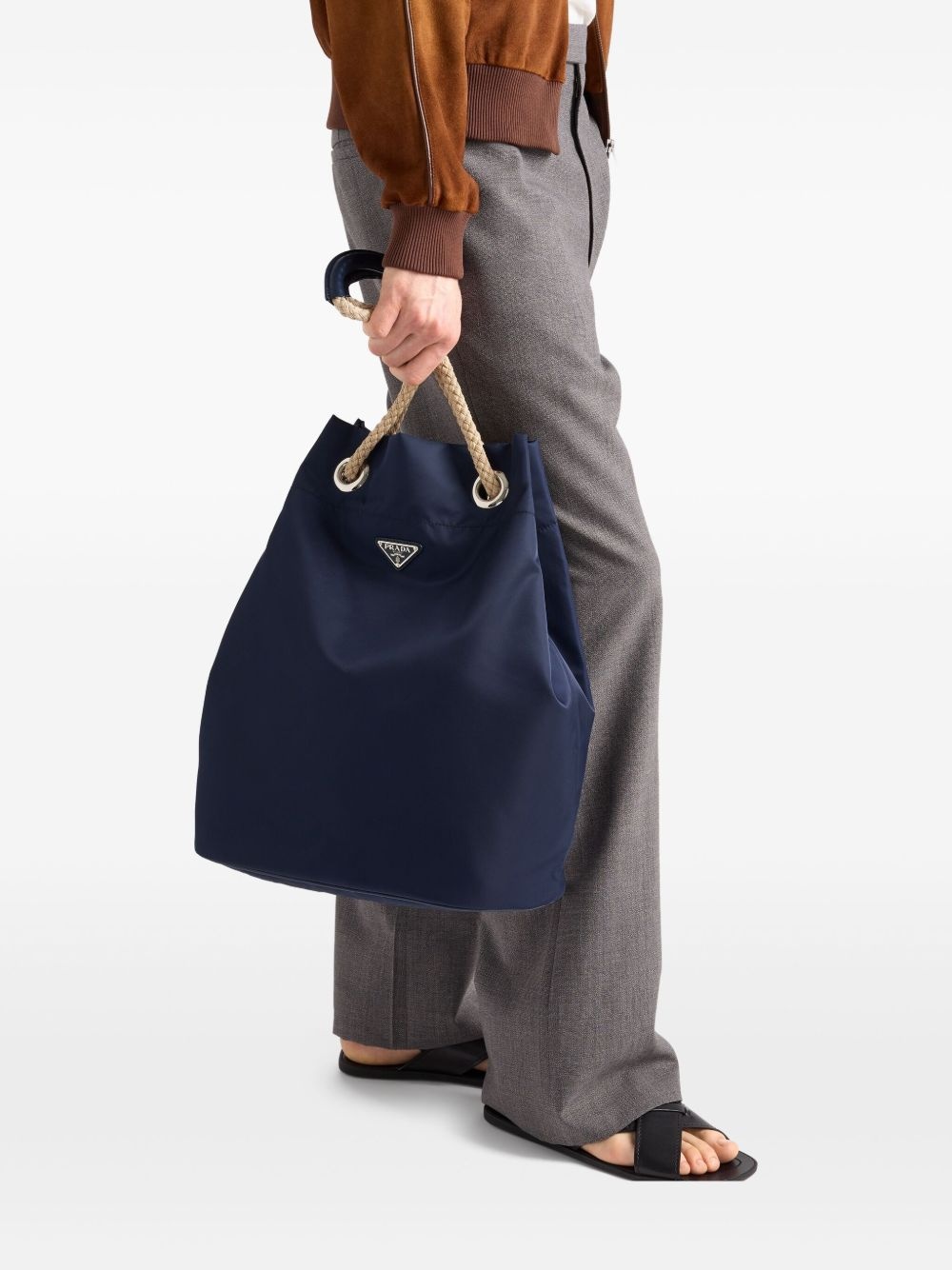 Re-Nylon drawstring tote bag - 3