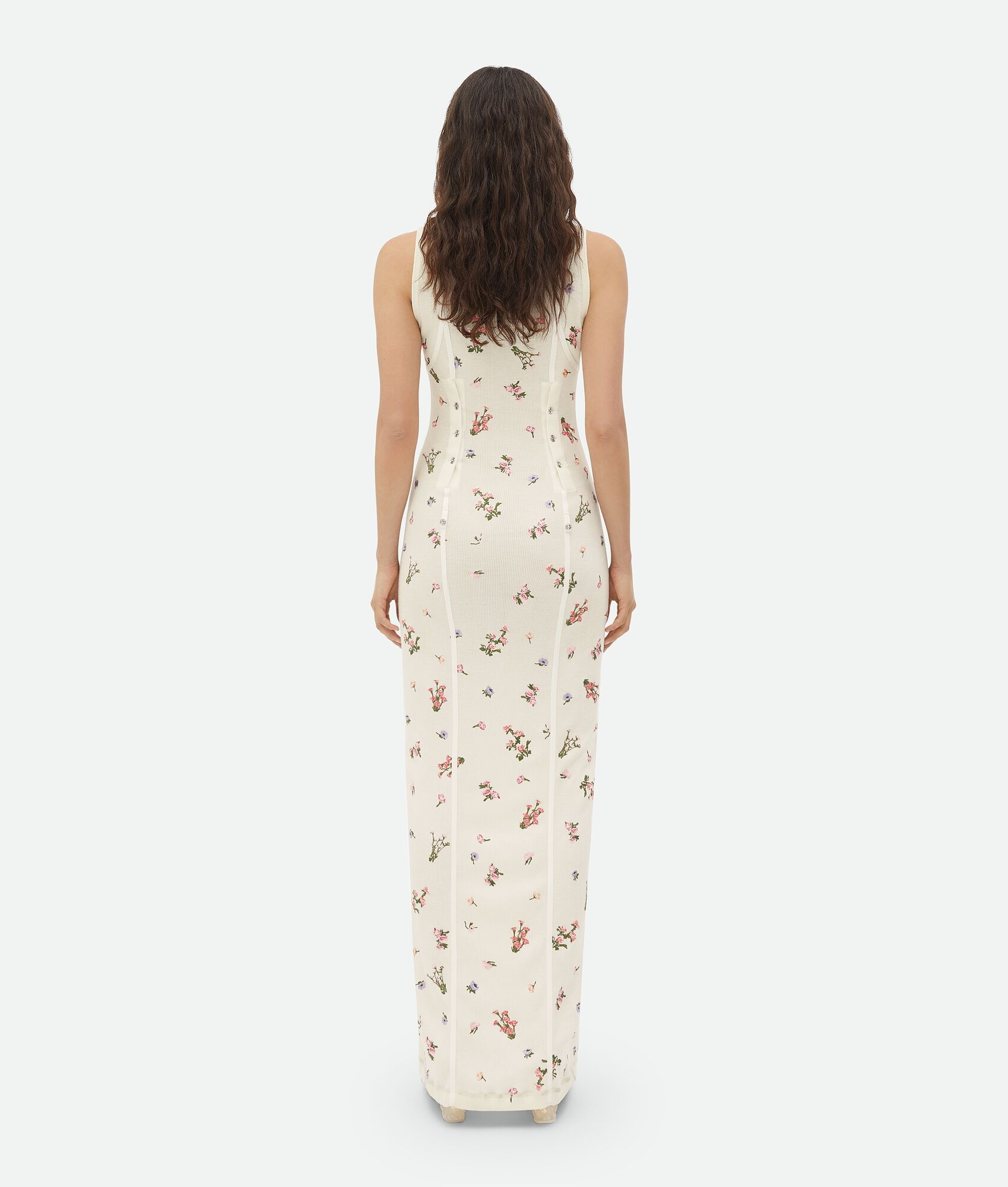 Wool Flowers Long Dress - 3