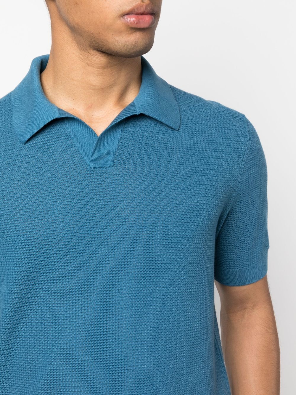 jacquard short-sleeve polo shirt - 5