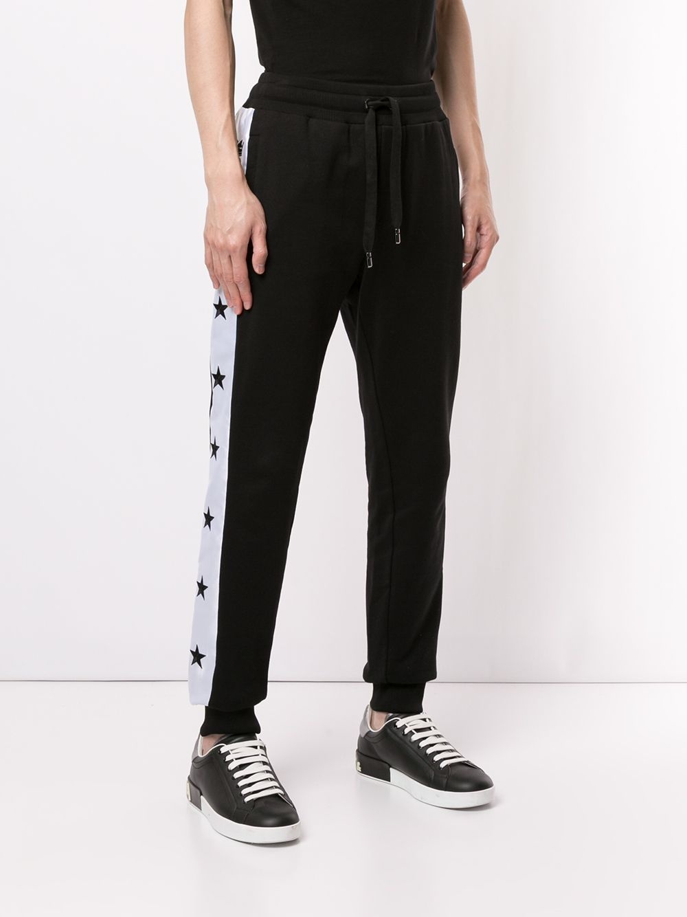 contrast stripe track trousers - 3