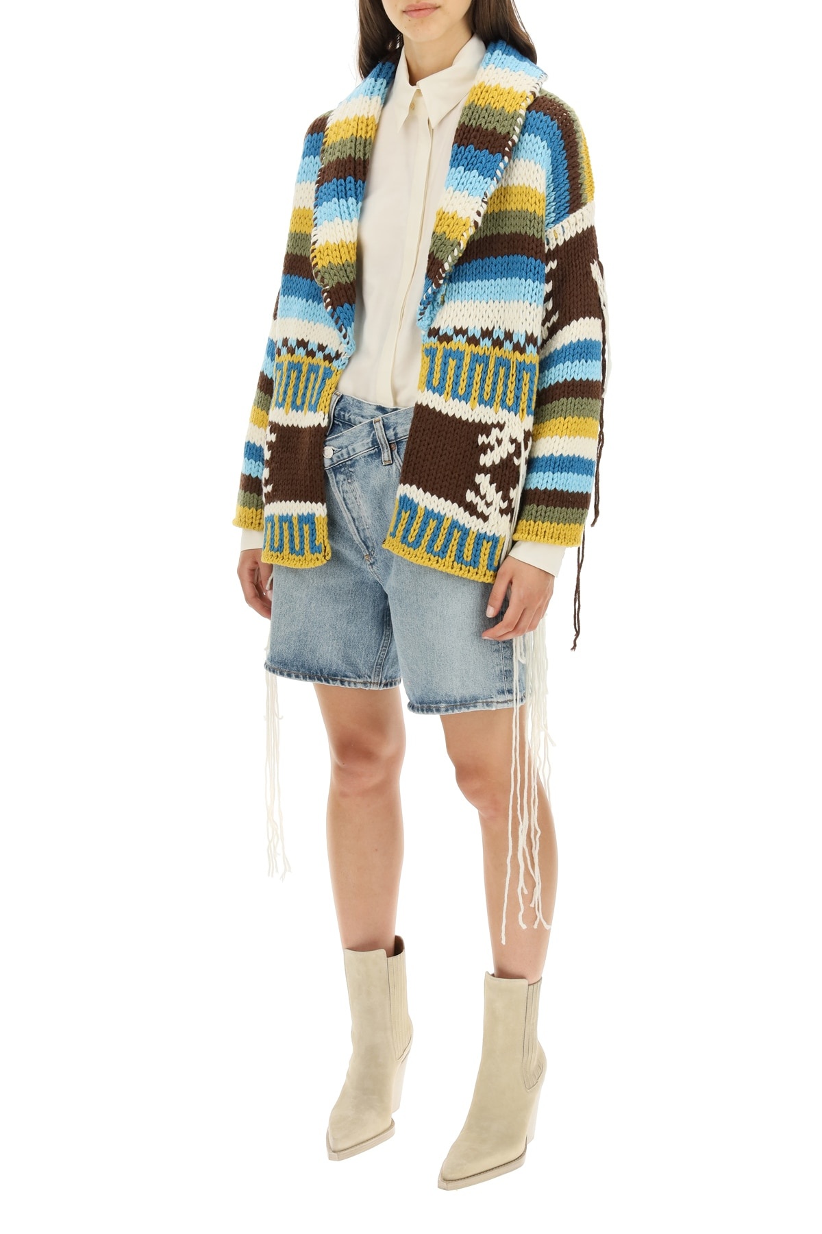 FRINGED KNITTED CARDIGAN - 2