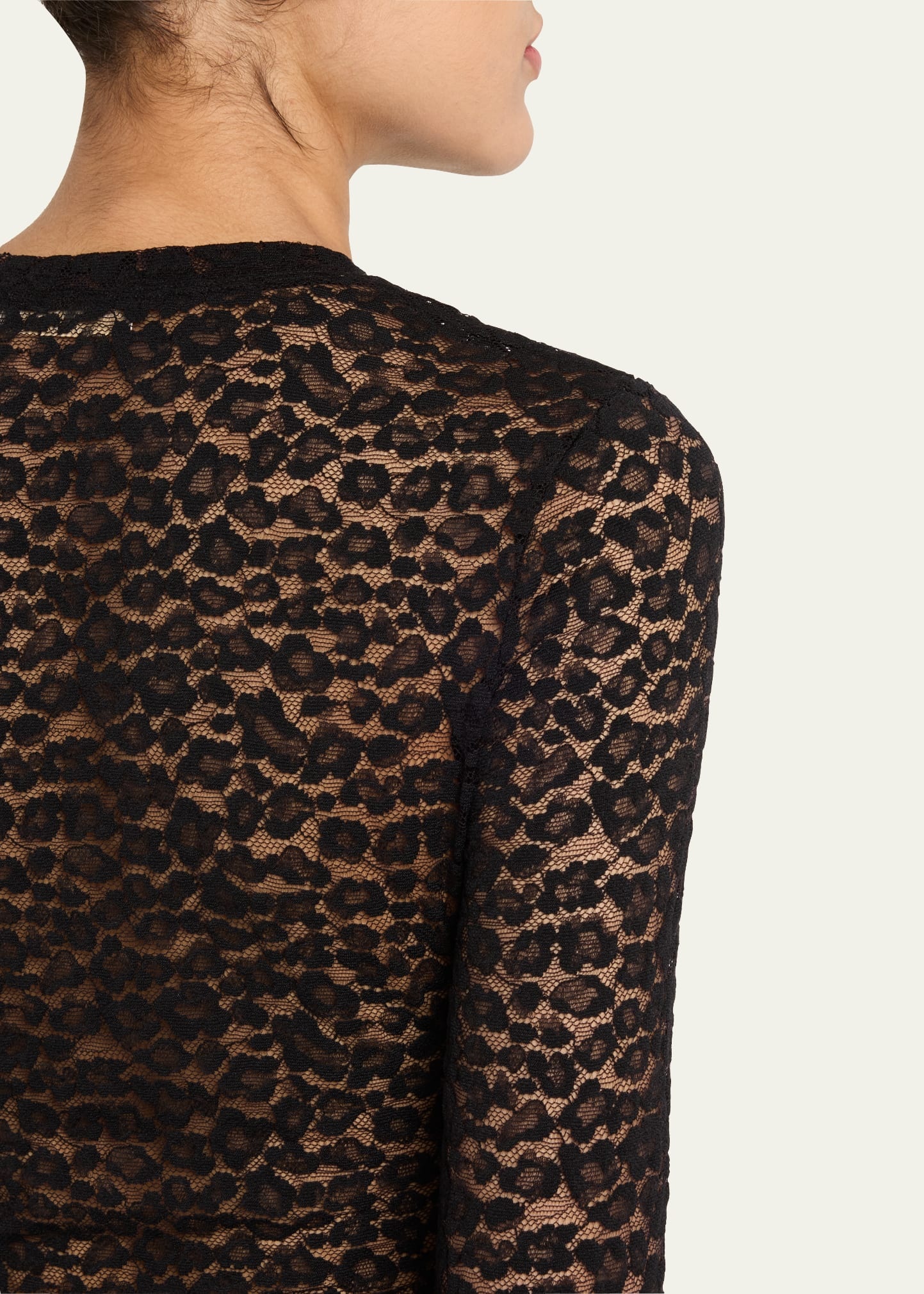 Anise Leopard Long-Sleeve Top - 5