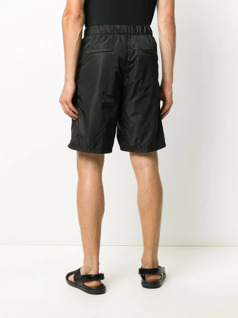 knee-length track shorts - 4