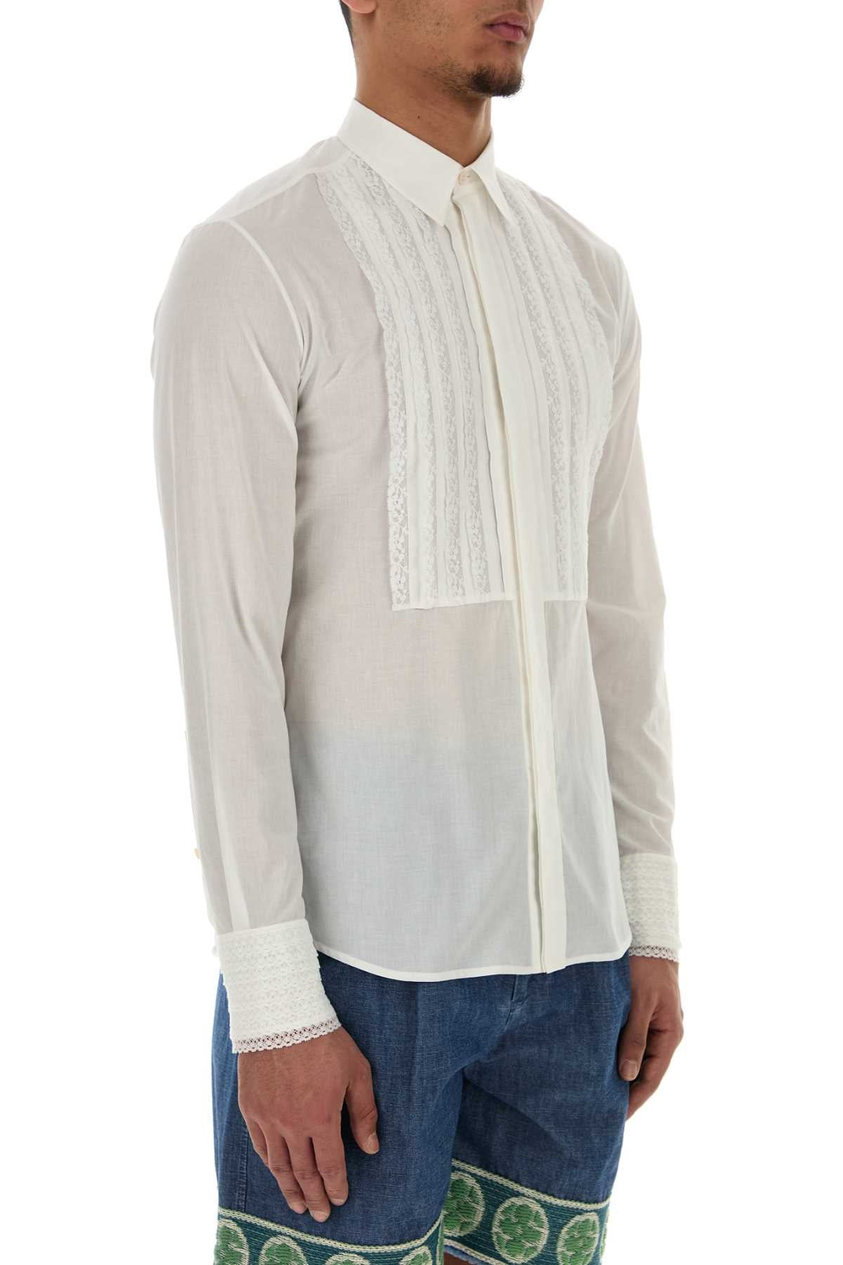 Valentino Garavani Men White Cotton Shirt - 3