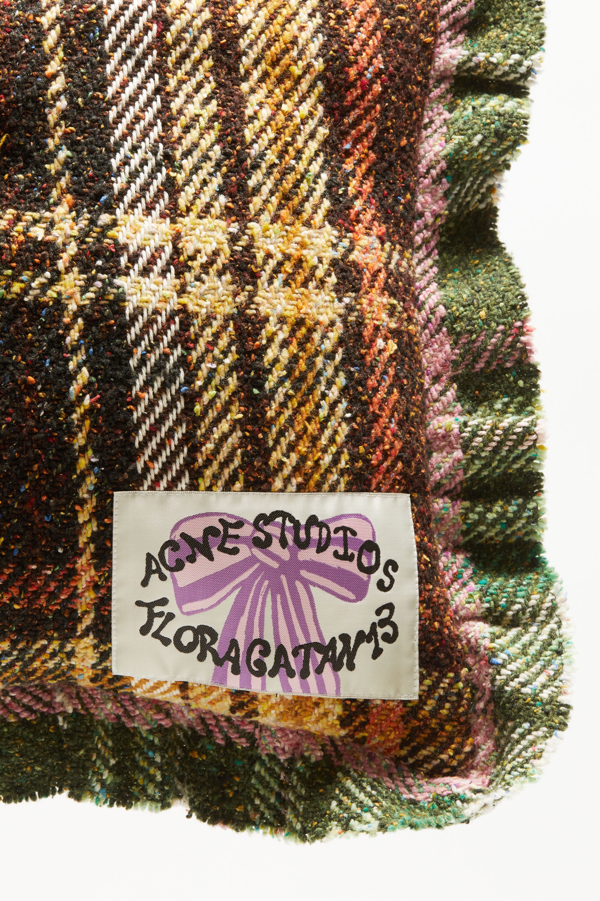 Plaid pillow - Brown/green - 5